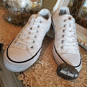 Converse women's white sneakers